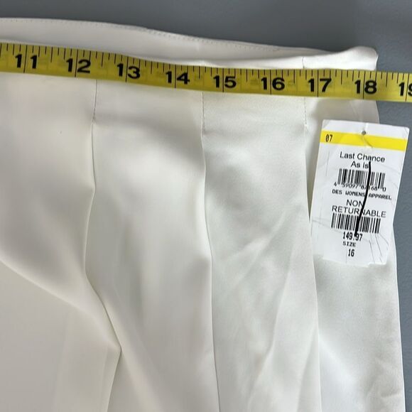 New L'AGENCE Women's Nova Pleated Pants in Ivory Size 16 - Picture 11 of 13
